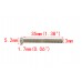 FixtureDisplays® 100PK M3 X 35mm Pitch 0.5mm Round Head Metric Screw Phillips Drive Carbon Steel Nickel Plated Cross Recessed  304485